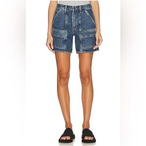 AGOLDE Cooper Cargo Shorts Denim Jean Long Baggy‎ Blue Ambition 32